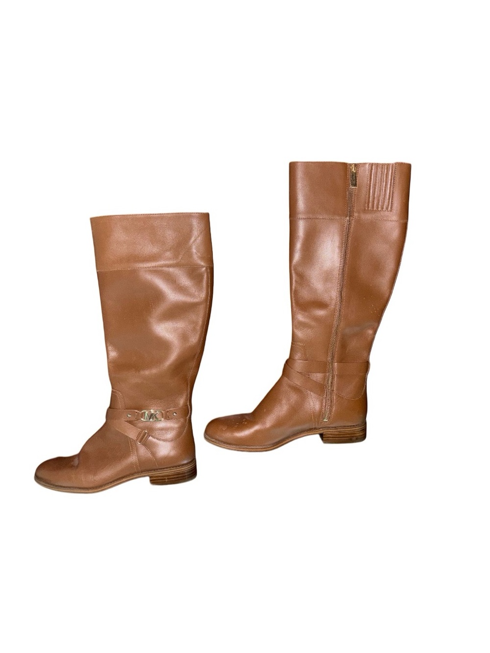 Michael Kors Kincaid Luggage Brown Riding Boots - Picture 2 of 7